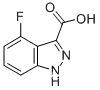 Molecular Structure of 885521-64-2 (4-FLUORO-3-(1H)INDAZOLE CARBOXYLIC ACID)